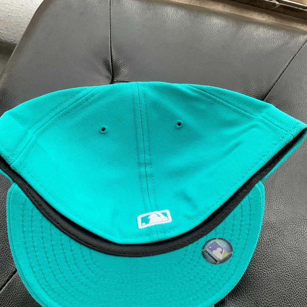 New York Mets Turquoise Teal Fitted 8 - Picture 4 of 6